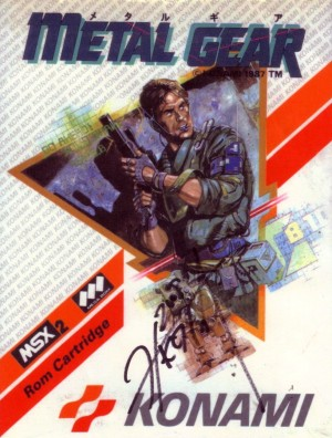 Metal Gear autografiado por Hideo Kojima