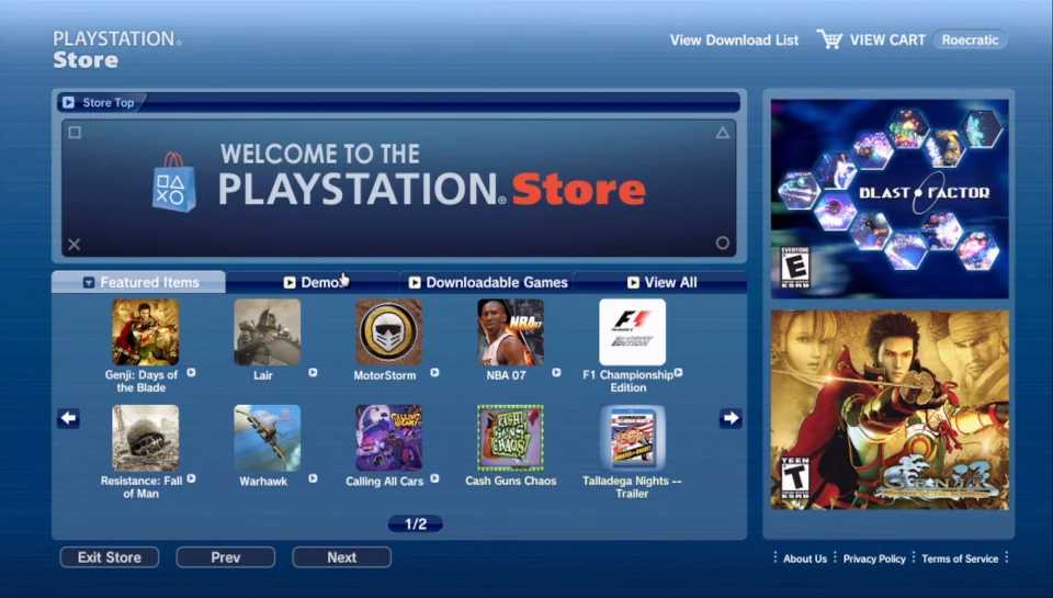 Store PlayStation 3